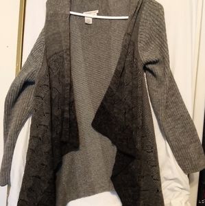 Grey ombre cardigan size large 14/16